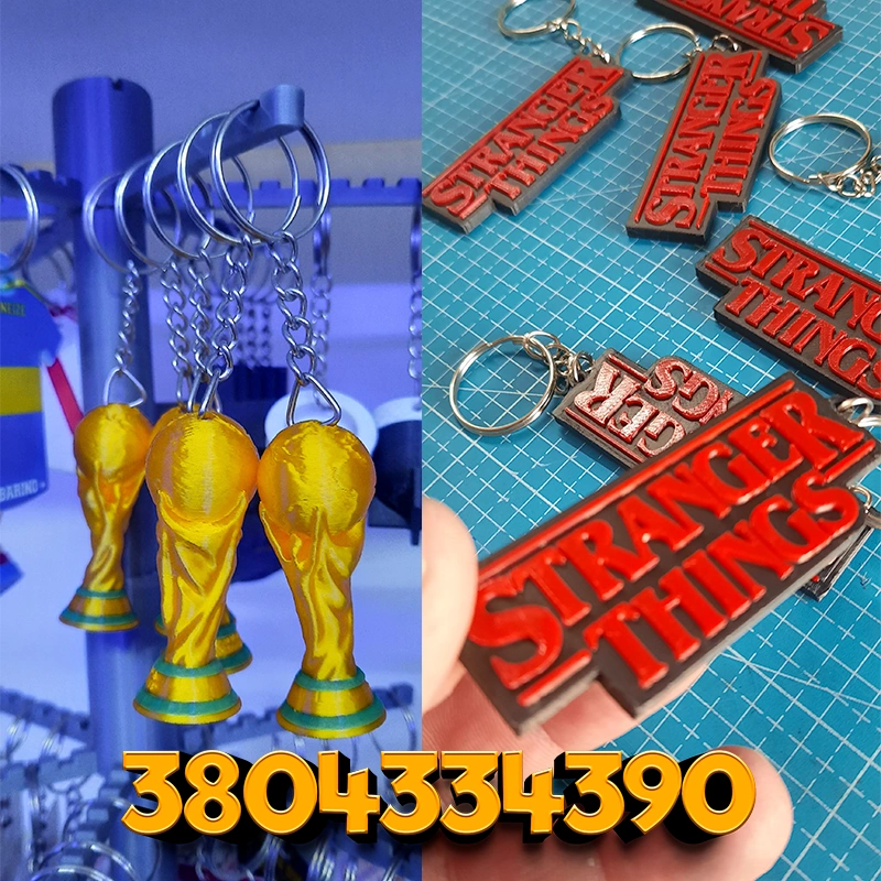 LLAVERO 3D PACK 10und