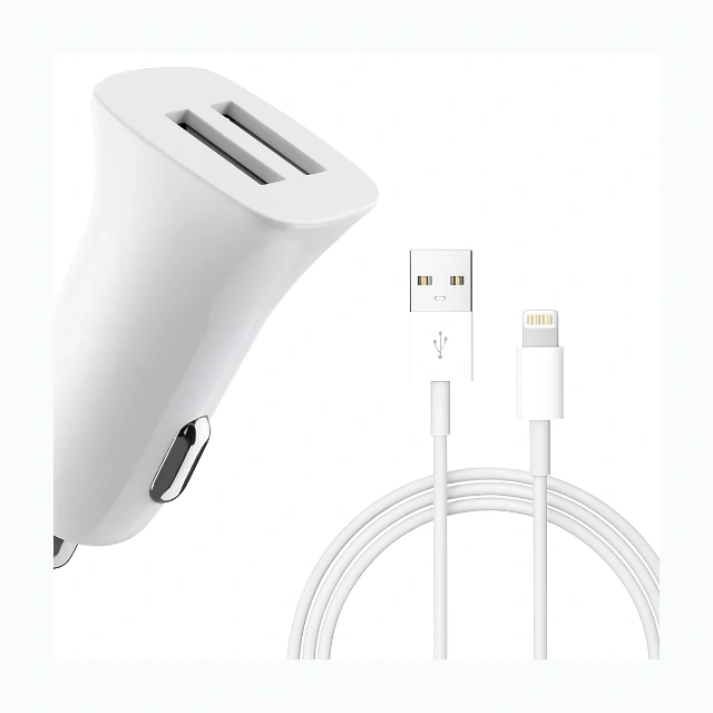 CARGADOR auto ATRACCION 2 USB C/CABLE LIGHTING
