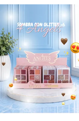 SOMBRA CON GLITTER ×6 4 ANGELS