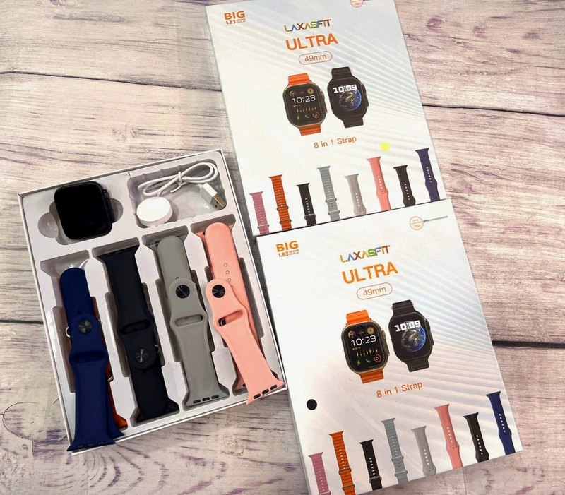 RELOJ SMART ULTRA + 8 MALLAS SILICONA