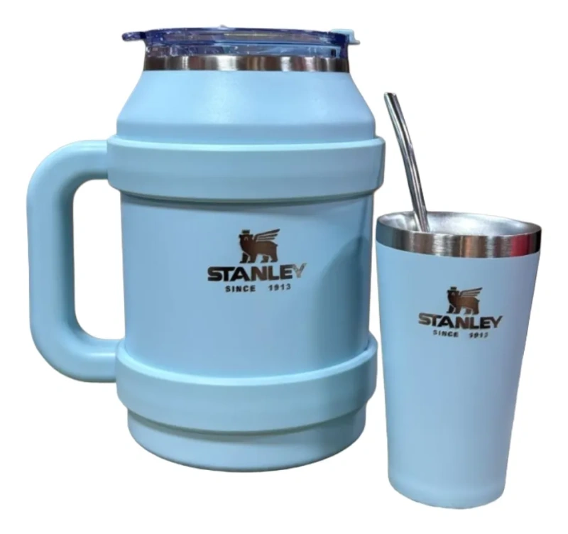 KIT TERMO TERERE STANLEY CON VASO Y BOMBILLA