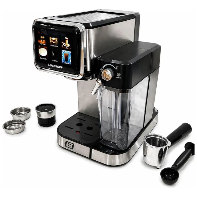CAFETERA ESPRESSO LUSQTOFF CON PANTALLA TÁCTIL MOD