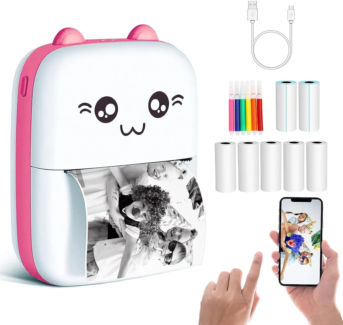 Mini impresora Bluetooth para fotos y stickers