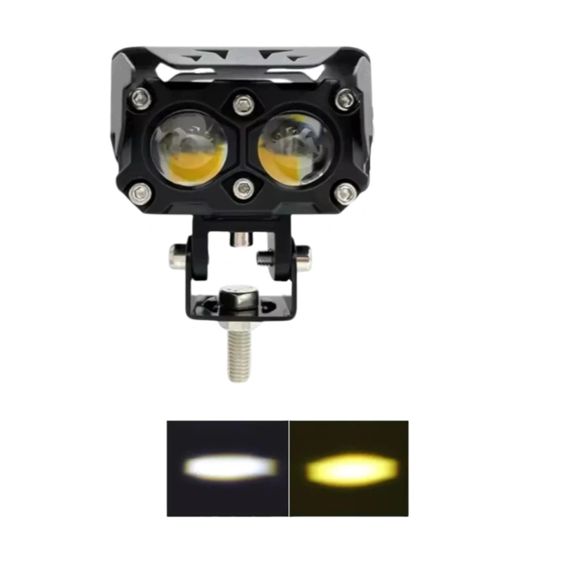 Faro Led 2 Lupas Blanco/Amarillo 12-24v