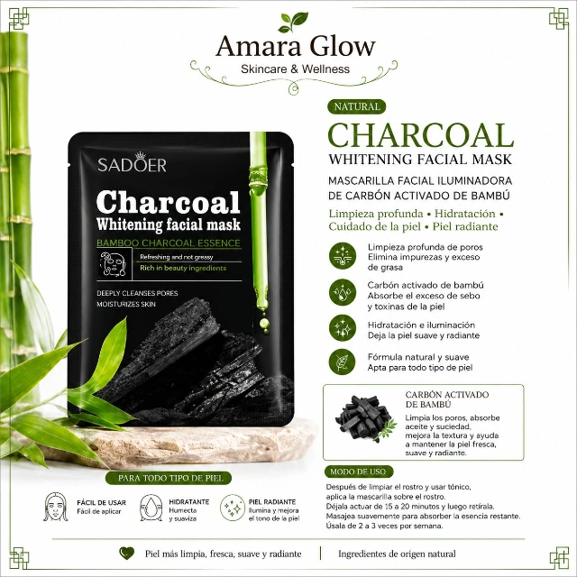 Charcoal Whitening Facial Mask