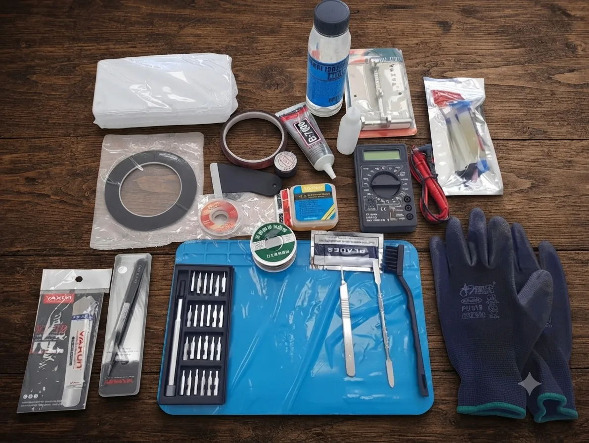 Kit inicial para reparacion de teléfonos