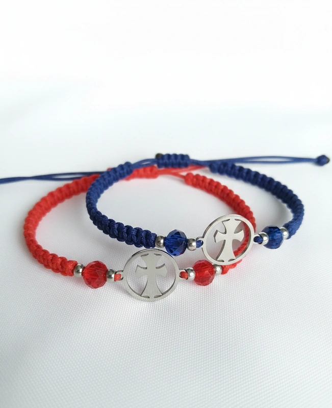 Pulseras Cruz Círculo Pareja