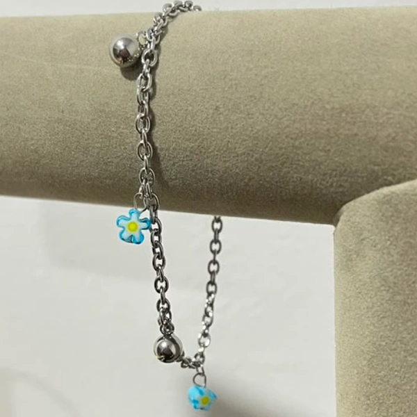 producto de Pulsera FLOR CELESTE🌸