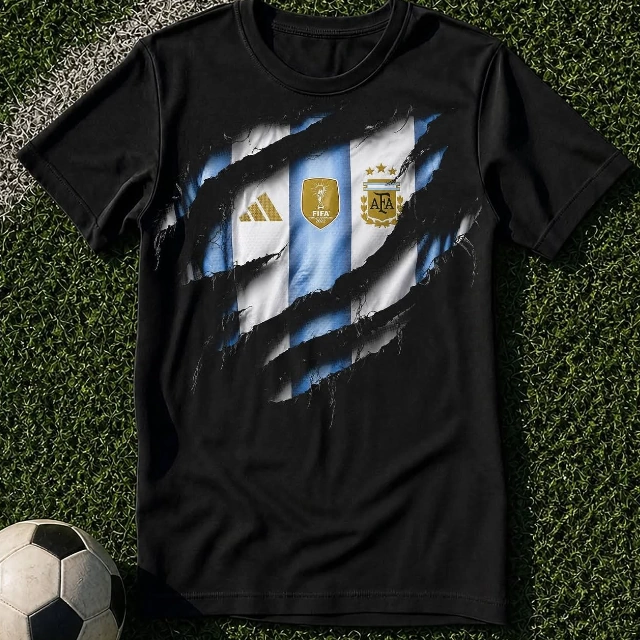OVERSIZE Argentina rasgado