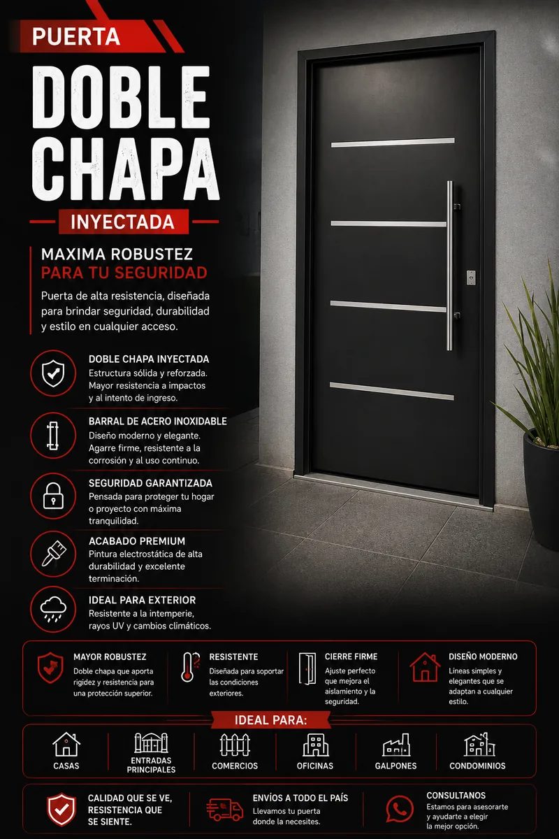 Puerta Chapa Inyectada