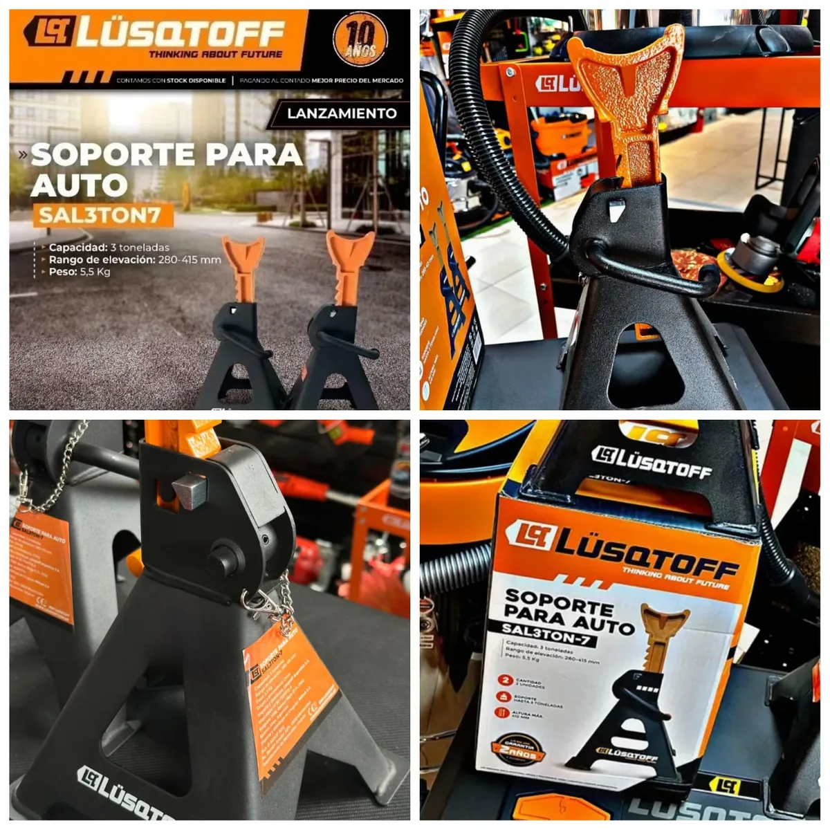 SOPORTE PARA AUTO 3 TN LUSQTOFF