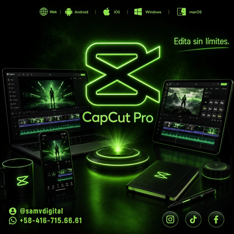 Capcut Pro (30 Dias 3 dispositivos)