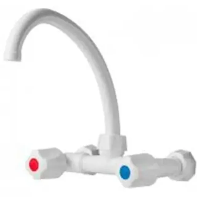 GRIFERIA MEZCLADORA PARED GINYPLAST PICO CURVO MOV G
