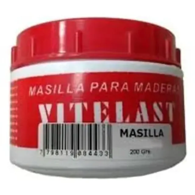 MASILLA P/ MADERA CAOBA 200 gr/PAQUETE 6 U/VITECSO