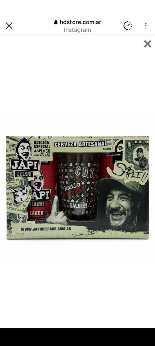 Gif box-japicaja 2 latas+vaso — @japibeerlaplata