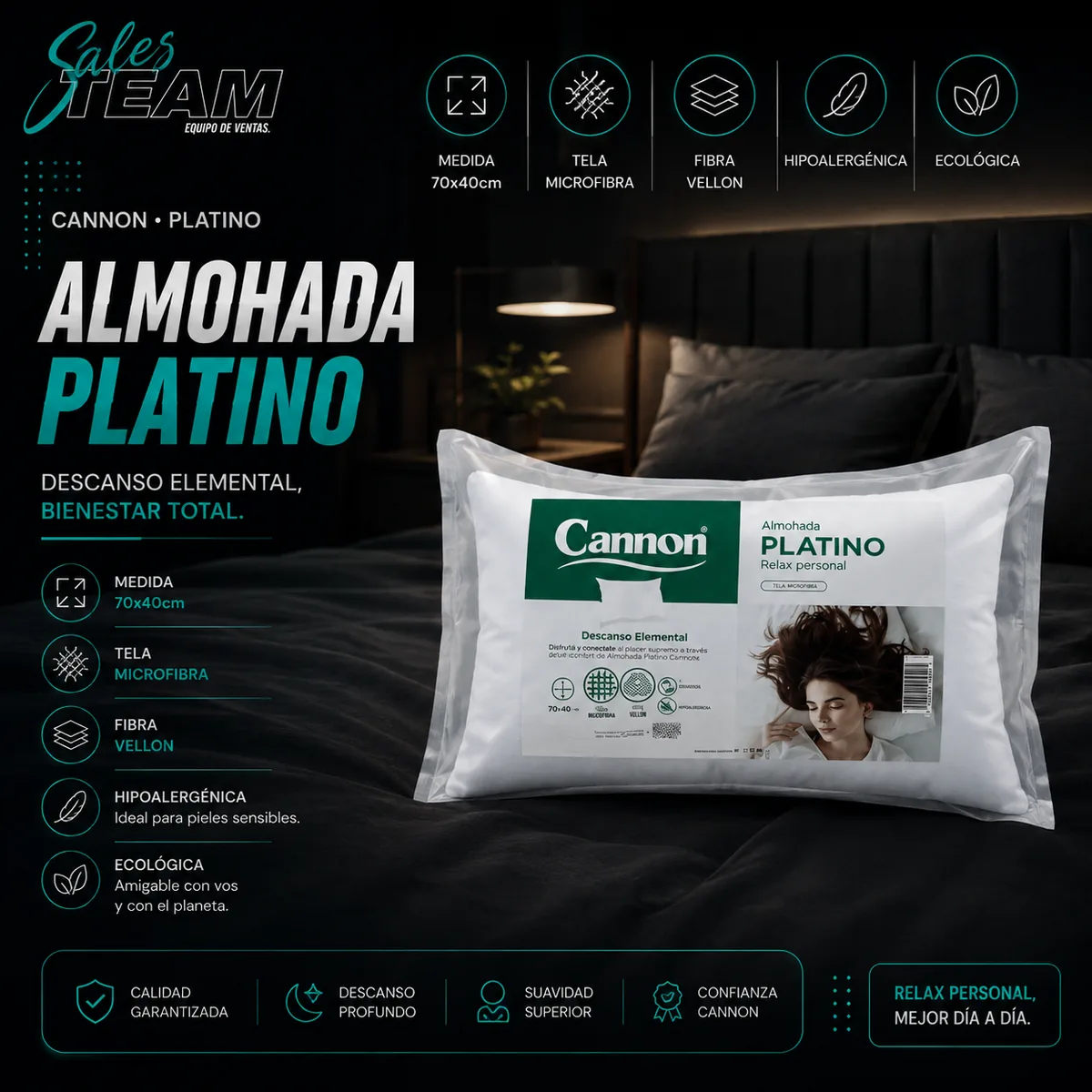 Almohada canon — Sales Team Equipo de ventas