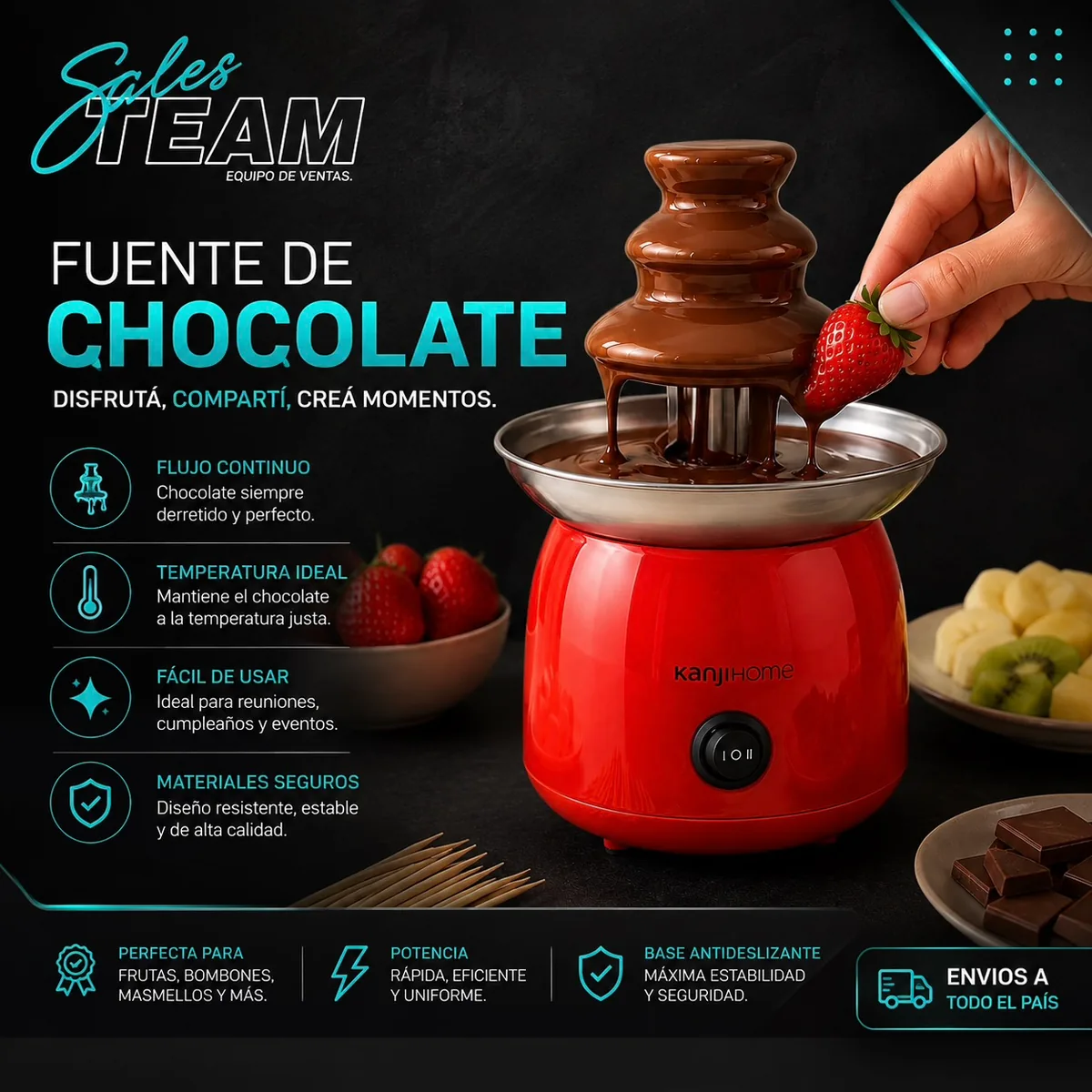Fuente de chocolate — Sales Team Equipo de ventas