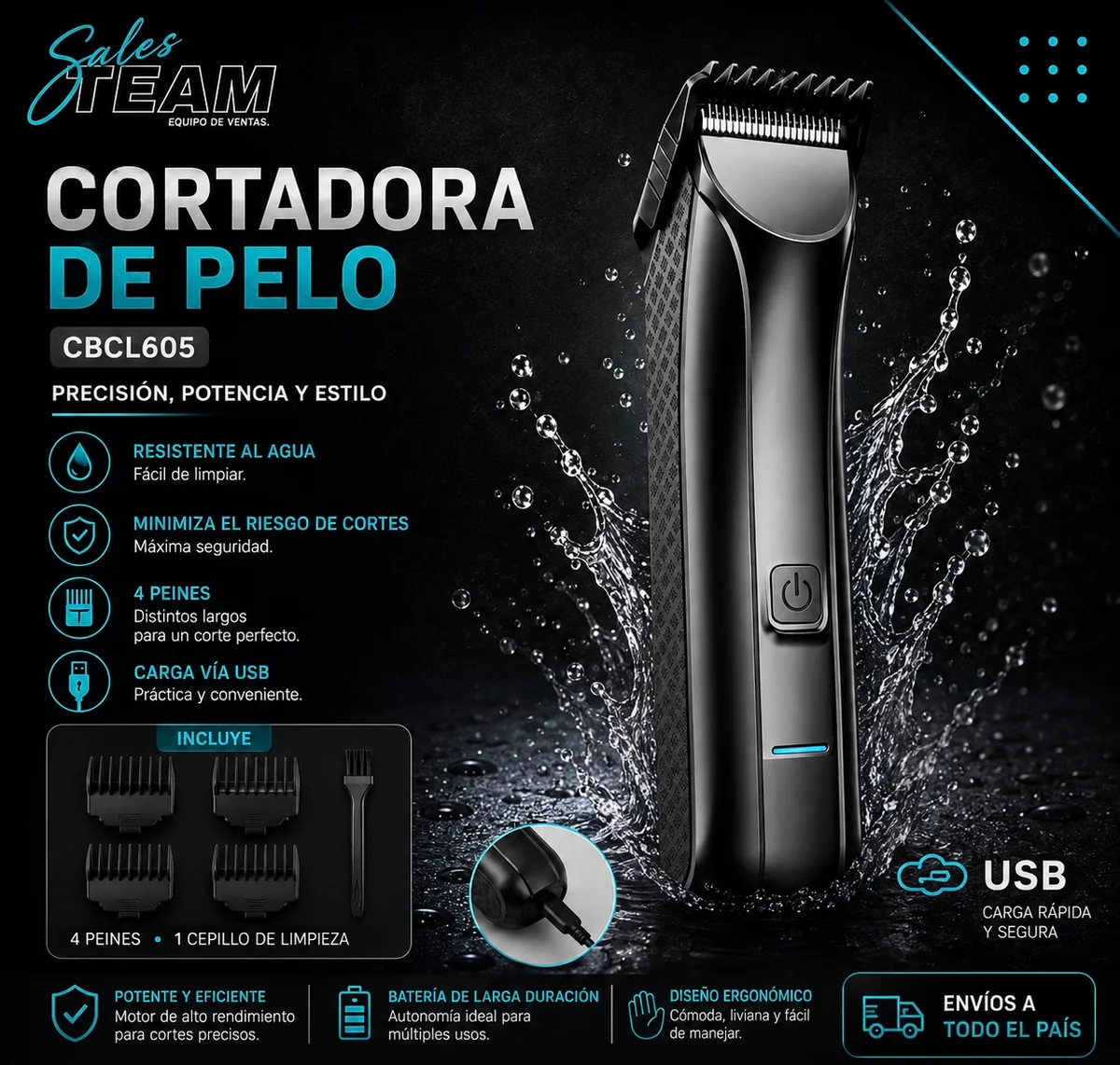 Cortadora de pelo CBCL605 — Sales Team Equipo de ventas