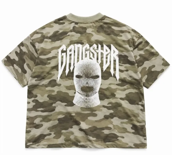 Remera Boxy Fit Camuflada — OversizeDesign