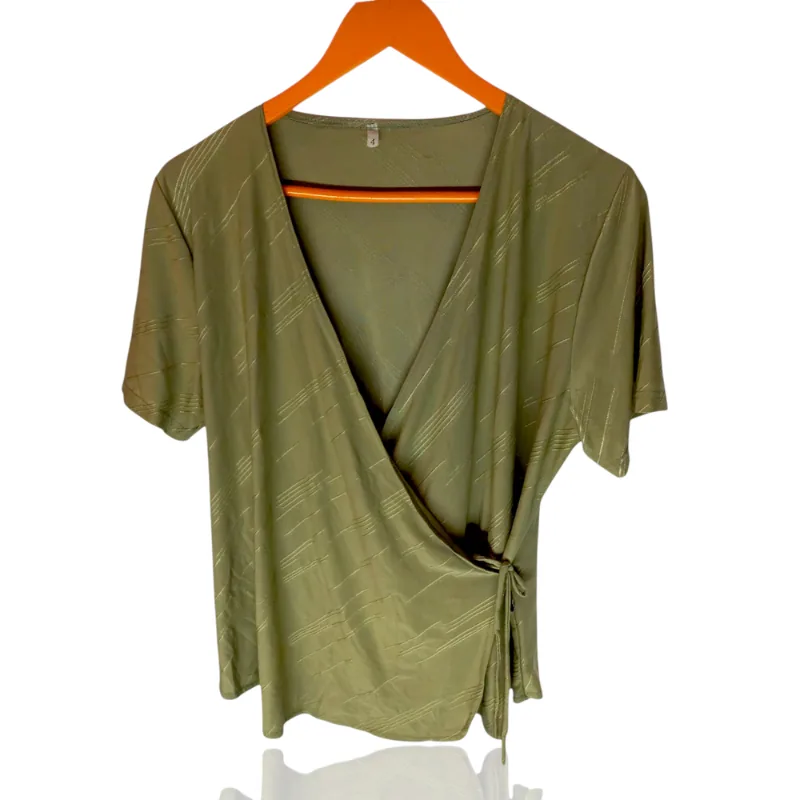 Blusa Mujer Verde Manga Corta — Benro Store