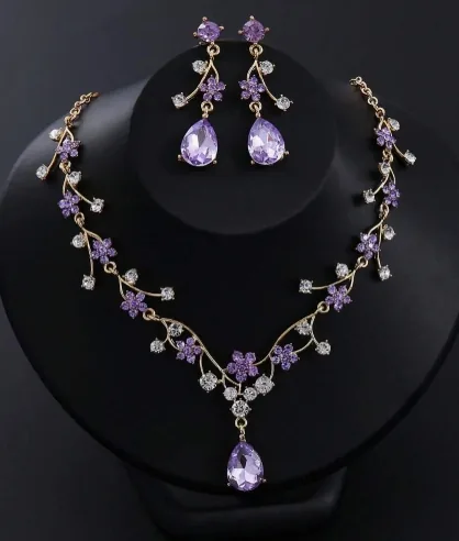 Set Elegance – Collar y Aros — Belleze