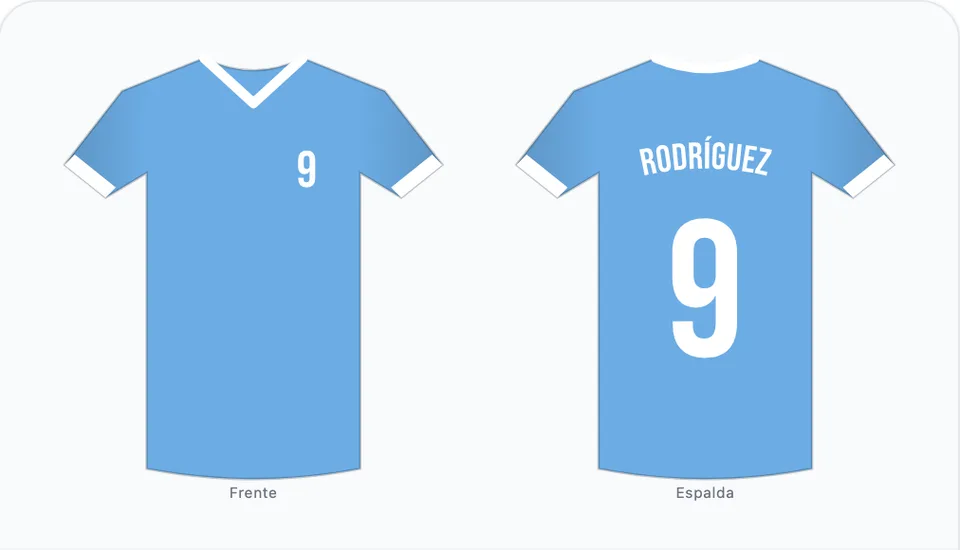 Camisetas con nombre y número: así se ve en la tienda