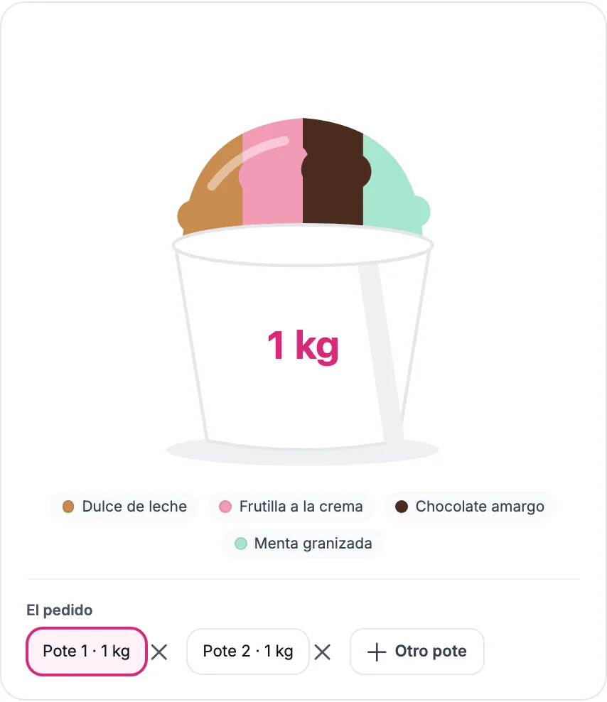 Pote de helado a elección: así se ve en la tienda