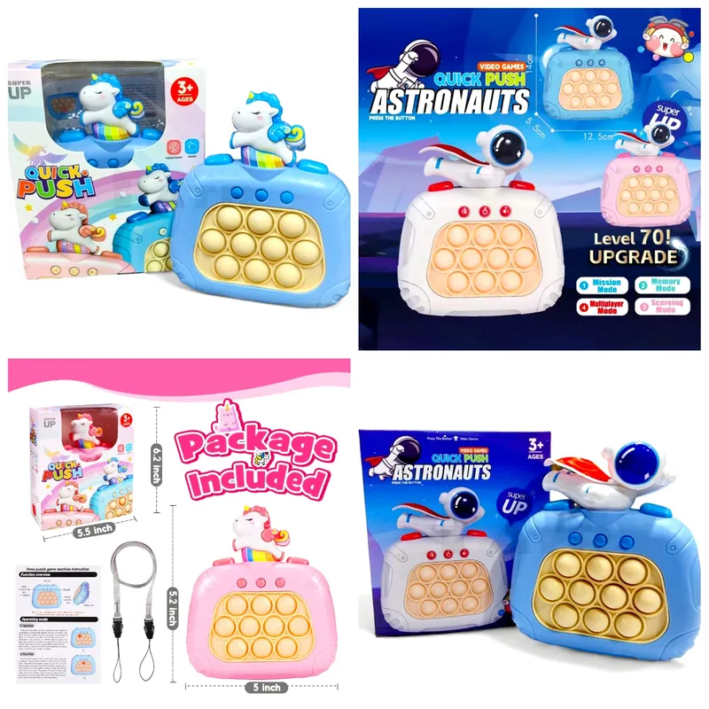 POP IT QUICK PUSH ASTRONAUTA O UNICORNIO
