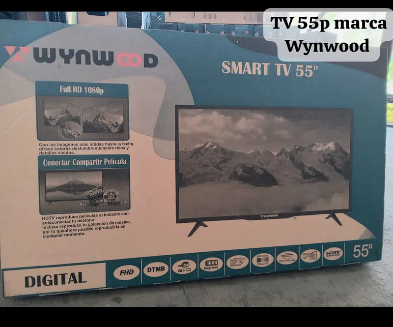 TV 55 pulgadas Wymwood con cajita